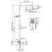 Душевой комплект с термостатическим смесителем Wasserkraft A199.119.141.087.CH Thermo хром