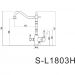 Смеситель для кухни Savol под фильтр (S-L1803H) черный