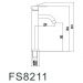 Смеситель для раковины Fmark FS8211A хром