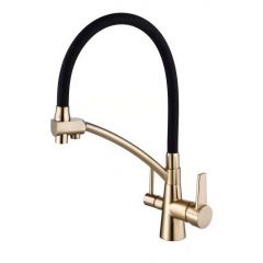 Смеситель для кухонных моек под фильтр Vieir (Виеир) бронза,черный V15007-D