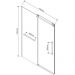 Душевая дверь Vincea Como Soft VDS-1CS110CLB, 1100, черный, стекло прозрачное