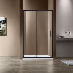 Душевая дверь Vincea Garda VDS-1G150CLB, 1500, черный, стекло прозрачное