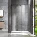 Душевая дверь Vincea Lugano VDS-1L150CLB-1, 1500, черный, стекло прозрачное