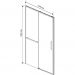 Душевая дверь Vincea Slim Soft VDS-1SS110CLGM, 1100, вороненая сталь, стекло прозрачное