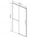 Душевая дверь Vincea Slim Soft VDS-1SS150CLB, 1500, черный, стекло прозрачное