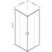 Душевой уголок Vincea (Винчея) Garda 1100х900 мм (габариты площадки) хром стекло прозрачное VSS-1G9011CL