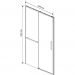 Душевая дверь Vincea Slim Soft VDS-1SS120CL 120х200 стекло прозрачное