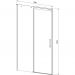 Душевая дверь Vincea Dice VDS-4D150CLB, 1500, черный, стекло прозрачное