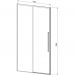 Душевая дверь Vincea Slim-N VDS-4SN110CL, 1100, хром, стекло прозрачное