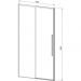 Душевая дверь Vincea Slim-N VDS-4SN140CL, 1400, хром, стекло прозрачное