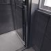 Душевая дверь Veconi Premium Trento PTD-30B PTD30-B-140-01-C4 Стекло прозрачное 1400х2000х8 мм черный