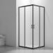 Душевой угол Veconi (Векони) Rovigo 800х800 мм (габариты площадки) стекло прозрачное 4 мм RV101B-80-01-C4