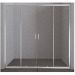 Душевая дверь BelBagno UNIQUE-BF-2-150/180-C-Cr хром, стекло прозрачное 5 мм (1900х1500/1800)