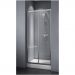 Душевая дверь BelBagno DUE-BF-1-130-C-Cr хром, стекло прозрачное 5 мм (1300х1900)