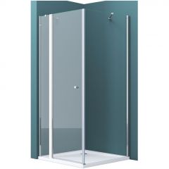 Душевой уголок BelBagno (Бельбагно) ETNA-AH-12-120/90-C-Cr хром, стекло прозрачное 6 мм (1200х1950х900)