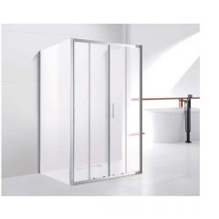 Душевой уголок Cezares (Цезарис) MOLVENO-AH-2/2-170/90-P-Cr цвет профиля хром, стекло матовое 6 мм 170х195х90 см