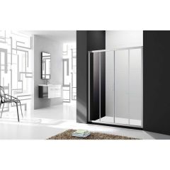 Душевая дверь Cezares (Цезарис) MOLVENO-BF-2-160-C-Cr-IV цвет профиля хром, стекло прозрачное 6 мм 195х160 см