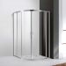 Душевой уголок Cezares (Цезарис) MOLVENO-R-22-100+20-C-Cr-IV цвет профиля хром, стекло прозрачное 6 мм 120х195х120 см