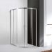 Душевой уголок Cezares (Цезарис) MOLVENO-RH-2-110/80-C-Cr-IV цвет профиля хром, стекло прозрачное 6 мм 110х195х80 см