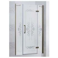 Дверное полотно Cezares MAGIC-60/60-ROYAL PALACE-PP-Br-R цвет профиля бронза, стекло матовое 6 мм 195х120 см