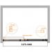 Душевая дверь Cezares с доводчиками Duet Soft-M-BF-1-140-C-Cr, цвет профиля хром, стекло прозрачное 8 мм 140х195 см