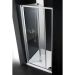 Душевая дверь Cezares ANIMA-W-BS-90-C-Cr, цвет профиля хром, стекло прозрачное 6 мм 195х90 см