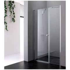 Душевая дверь Cezares ELENA-W-B-11-30+60-P-Cr-L, цвет профиля хром, стекло матовое 6 мм 195х90 см
