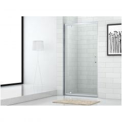 Душевая дверь Cezares (Цезарис) Eco-O-BA-1-80-C-Cr, цвет профиля хром, стекло прозрачное 6 мм 80х190 см