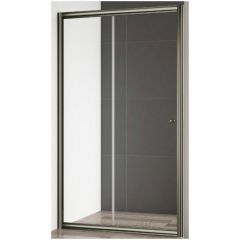 Душевая дверь Cezares GIUBILEO-BF-1-120-C-Br цвет профиля бронза, стекло прозрачное 6 мм 195х120 см