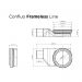Душевой лоток Pestan Confluo Frameless Line 450 White Glass (13701211)