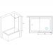 Шторка на ванну RGW (РГВ) 90х150 см SC-052 Хром, Прозрачное, 10 мм Easy Clean (35115209-11)