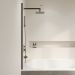 Шторка на ванну RGW (РГВ) 50х150 см SC-056-B Черный, Прозрачное, 6 мм Easy Clean (351105650-14)