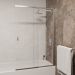 Шторка на ванну RGW 100х150 см SC-40 Хром, Прозрачное, 4 мм 60-100 Easy Clean (03114010-11)
