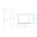 Душевая перегородка RGW (РГВ) 100х195 см WA-040 Хром, Прозрачное, 8 мм Easy Clean (35104010-11)
