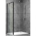 Душевая перегородка Abber Schwarzer Diamant 1000х1900 мм AG100BS