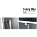 Душевой уголок Gemy Sunny Bay 1000х900 мм (габариты площадки) S28192
