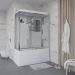 Душевая кабина Niagara (Ниагара) 1700х750х2200 мм, высокий поддон, с гидромассажем NG-3170-01
