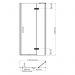 Душевая дверь Wasserkraft Aller 10H05RBLACK MATT
