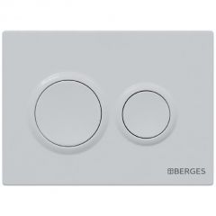 Кнопка Berges для инсталляции Novum O1, белый глянец 040061