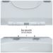 Унитаз подвесной BERGES Floe Rimless 55 см, сиденье дюропласт Floe Slim SO, микролифт, быстросъм белый (082121)