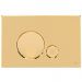 Кнопка смыва механическая двойная Oli Globe, пластик, золото 152954