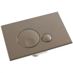 Кнопка смыва механическая двойная Oli Globe, пластик, серый, soft-touch 152953