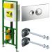 Система инсталляции для унитазов Viega Eco Plus 660321 с клавишей смыва Visign for Style 10 (596323) цвета хром