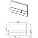 Кнопка смыва для унитаза Alcaplast черный/хром M1728-2