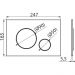 Кнопка смыва Alcaplast для скрытых систем инсталляции, белый M670