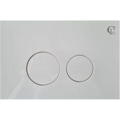 Кнопка смыва для скрытых систем инсталляции Ceramalux DC/1-014 цвет белый глянец