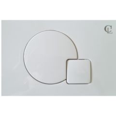 Кнопка смыва для скрытых систем инсталляции Ceramalux PC-014 цвет белый глянец