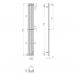 Полотенцесушитель электрический Двин (Dveen) X-3 neo 160х12 см, 1х1/2″ К диммер полированный хром