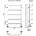 Полотенцесушитель водяной Terminus Виктория П5 400х596 мм хром из нержавеющей стали