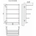 Полотенцесушитель водяной Terminus Полка П5 450х696 мм хром из нержавеющей стали